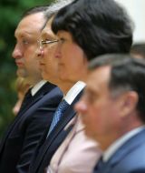 Sergey Arbuzov, Fyodor Yaroshenko, Adam Martynyuk and Irina Akimоva