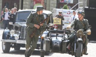 Participants of military historical reconstruction