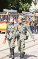 Participants of military historical reconstruction