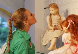 Visitor of exhibition