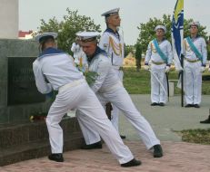 Sailors of the naval forces of Ukraine