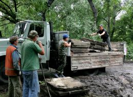 Реконструкция сквера на Русановской набережной