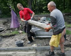 Реконструкция сквера на Русановской набережной