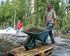 Реконструкция сквера на Русановской набережной