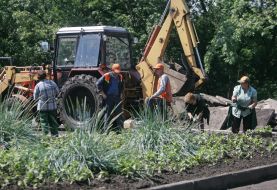 Реконструкция сквера на Русановской набережной
