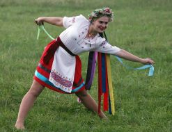 Ukrainian girl dances