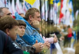 Митинг в поддержку пенсионной реформы