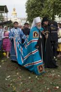 Metropolitan Vladimir during the Divine Liturgy