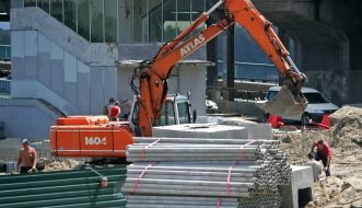 Construction of a traffic junction