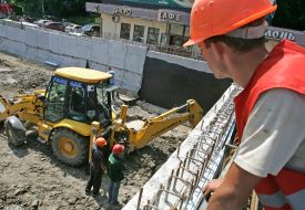 Building of traffic interchange