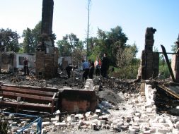 Последствия пожара в доме престарелых