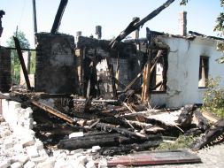 Последствия пожара в доме престарелых