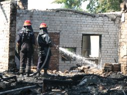 Локализация пожара в доме престарелых