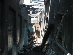 Последствия пожара в доме престарелых