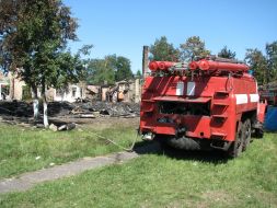 Локализация пожара в доме престарелых