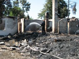 Локализация пожара в доме престарелых