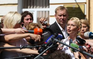 Юлия Тимошенко отвечает на вопросы журналистов