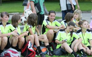 Participants of the reconstruction of the first football match