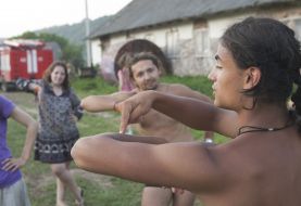 Participants of pantomime master class