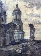 Ruins of Uspensk Cathedral of Kiev-Pechersk Lavra