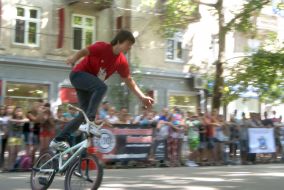 Участник 5-го чемпионата Украины по BMX Flatland