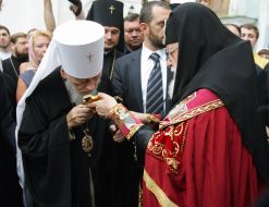 Митрополит Владимир и Патриарх Грузии Илья II