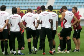 Players of FC "Rubin" (Kazan, Russia)