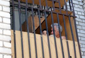 Elderly man with a child