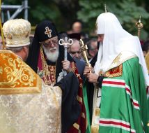Patriarch Kirill and Patriarch of All Georgia Ilya II