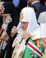Metropolitan Vladimir, Patriarch Kirill and Patriarch of All Georgia Ilya II