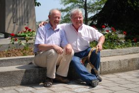 Aleksandr Pushkin with a relative