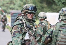 Servicemen of Serbian army