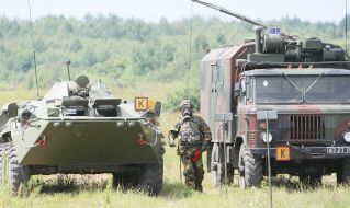 Serviceman of chemical defence troops