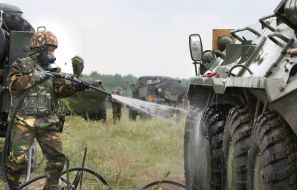 Serviceman of chemical defence troops