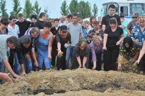Похороны шахтеров