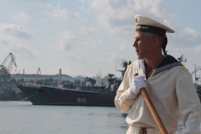 Sailor of Black sea fleet of a Russian Federation