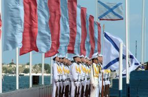 Sailors of the Black sea fleet of the Russian Federation