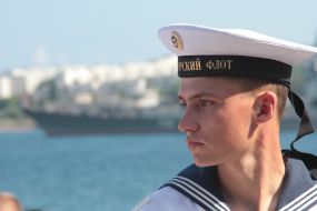 Sailor of Black sea fleet of the Russian Federation