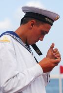 Sailor of the Black sea fleet of Russia