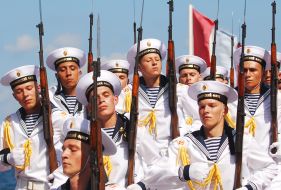 Sailors of the Black sea fleet of Russia