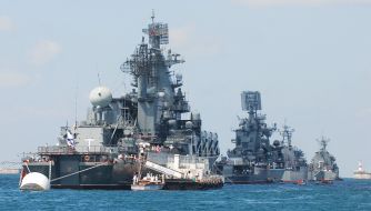 Рarade of ships in Sevastopol
