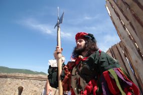 Participant of the festival "Genoese helmet"