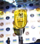 Giant glass of champagne
