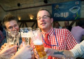 Участники Пивной олимпиады 