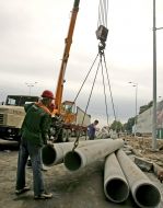 Construction of road junction