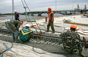 Construction of road junction