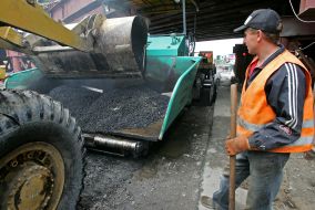 Construction of road junction