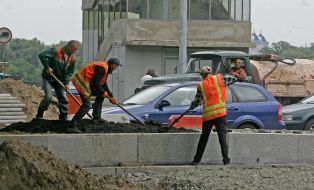 Construction of road junction