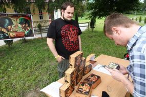Participants of the Festival of the Ukrainian spirit "Bandershtat"