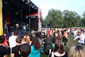 Participants of the Festival of the Ukrainian spirit "Bandershtat"